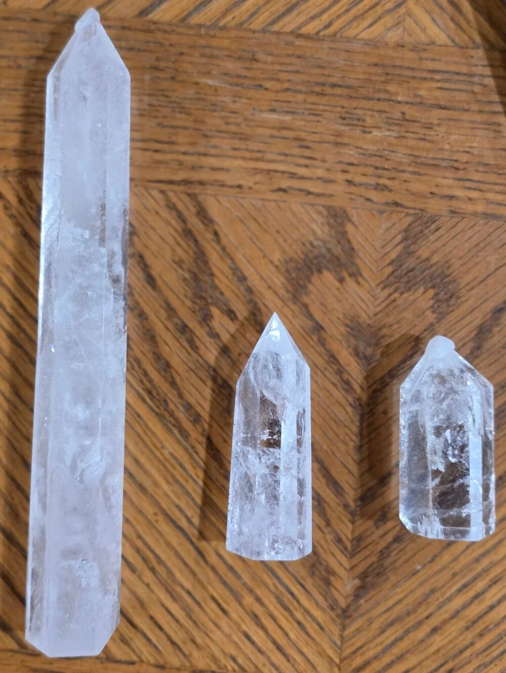 Clear and Blue Crystal Point Accent Set by